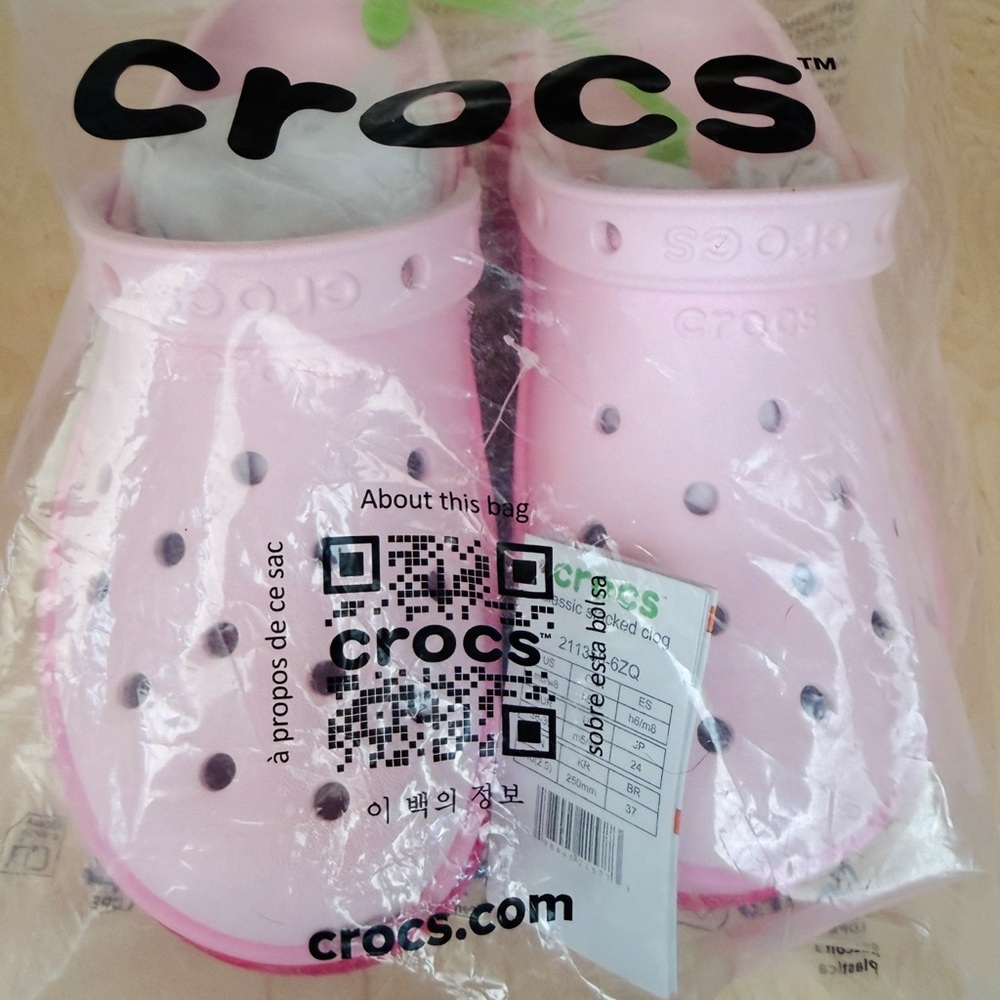 NWT CROCS Classic Stacked Clog - W8/M6 - Picture 6 of 7